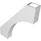 Ekena Millwork 3 1/2-in. W x 20-in. D x 24-in. H Westlake Architectural Grade PVC Knee Brace BRCP035X20X24WTL - alternate 2